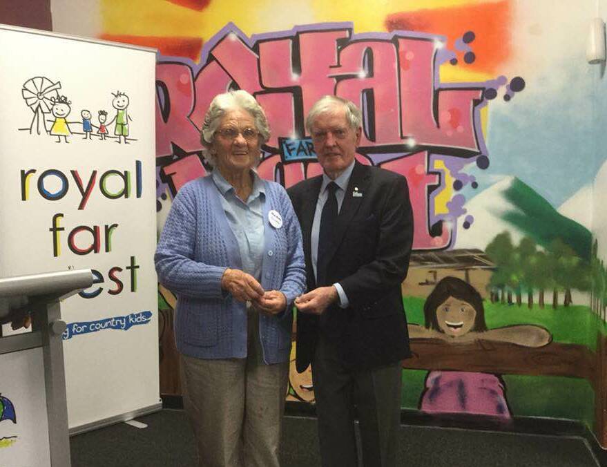 Life Member: Congratulations to Mrs Marlene Mayall on receiving Life Membership with the Royal Far West.