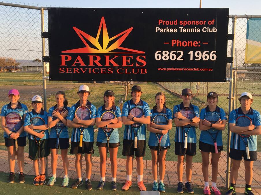 Looking Good: Parkes Squad ready for the Services Club Junior Open starting on Thursday.
