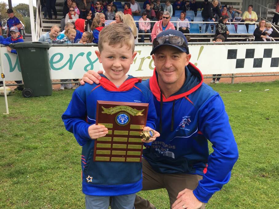 Great Work: Riley Cronin received the Darcy Apps Memorial for Most Dedicated Player in the under 8s.