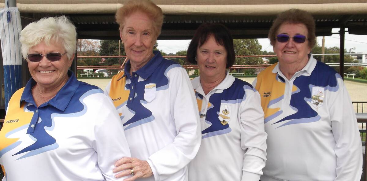 Well Done: Winners of Club Championship Fours. From left to right Lorraine Heald, Eileen Bradley, Minnie Riordan and Audrey Jones.