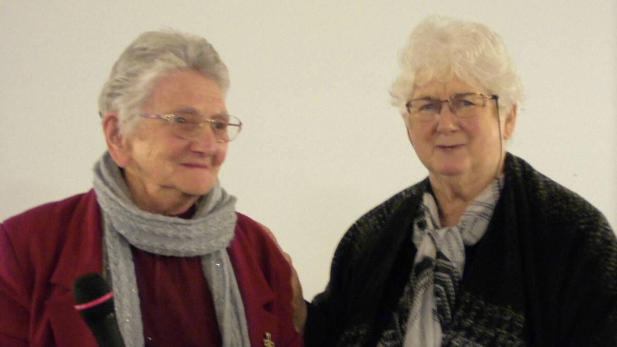 Sister Flo Kinsela and VIEW Club member Clare Dunn.   