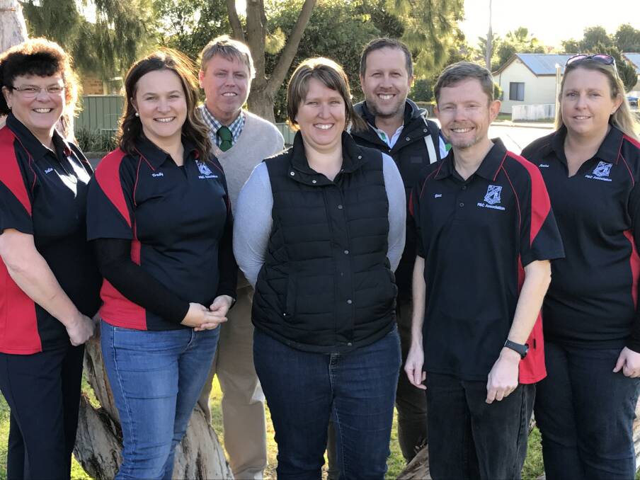 Middleton Public School P&C, from left - Jodie Duncan, Trudy McMaster, David Simes, Melissa Norman, Mitch Roberts, Stephen Gaut and Anita Lees. 