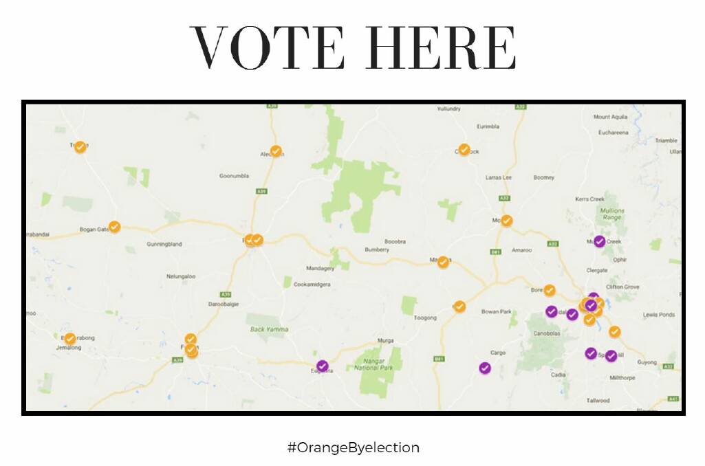 Where to vote in the Orange Byelection | Map