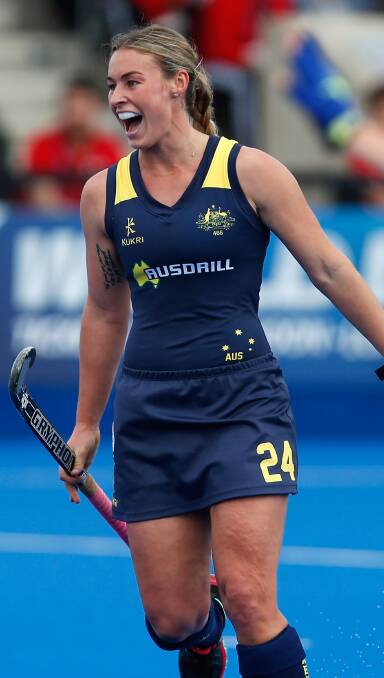 I MADE IT: Mariah Williams has been named as one of 12 first-time Olympians at the unveiling of the Australian women's hockey team on Monday. Photo: GETTY IMAGES