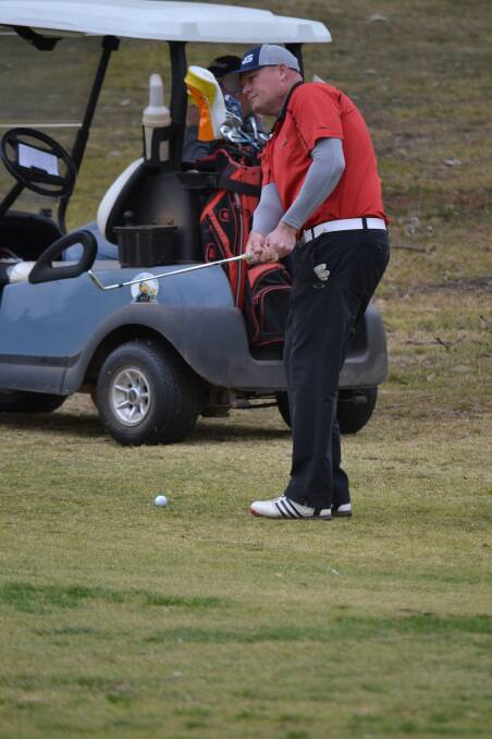 Mitch McGlashan in action at Parkes Golf Club. 