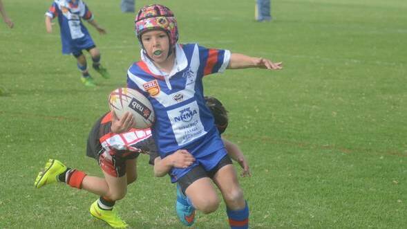 Junior rugby league kick off