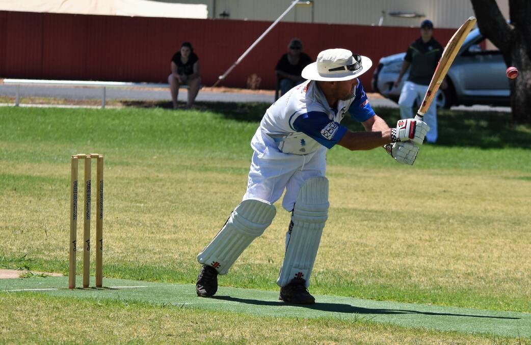 Tim Allen batting for Pitt Bulls. Allen played a key role in his side's win on the weekend.