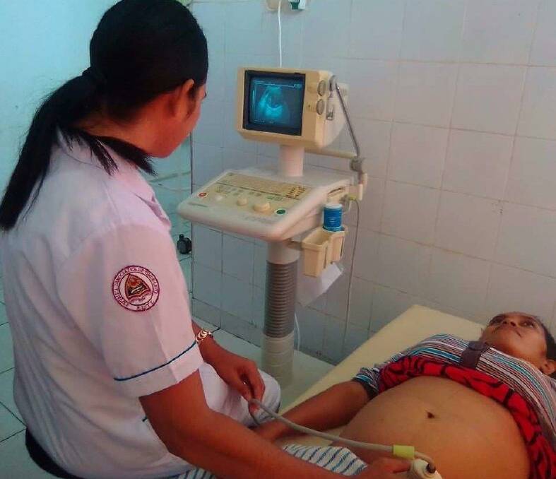 The ultrasound machine donated to Timor-Leste by Forbes Medical Centre is in constant use in Same Hospital, saving patients a very long trip by rough roads to the capital Dili.