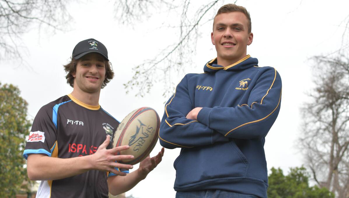 DERBY: CSU's Joseph Gold and Bulldogs' Nick Peterson are getting set for Saturday's CWRU colts grand final. Photo: ALEXANDER GRANT 091516agcolts
