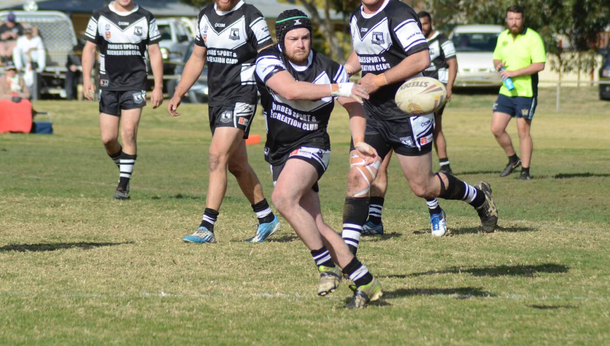 HAPPY DAYS: After missing out on last year's Group 11 finals series through injury, Forbes halfback Matt Roylance is keen for Sunday's qualifying semi-final against the Nyngan Tigers. Photo: RENEE POWELL