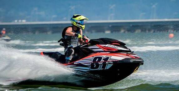 SPEED DEMON: Bailey Cunningham was named a national champion after his victory at the Yamaha New Zealand Jetski Nationals. Photo: Element Imagery