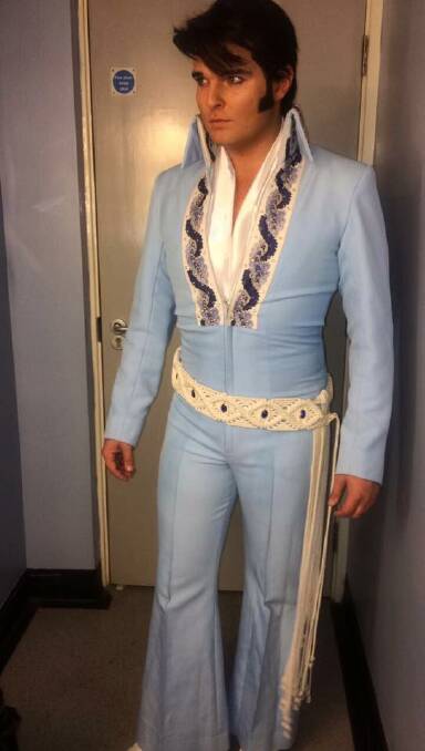 Ben Thompson in his full Elvis costume. Photo: FACEBOOK