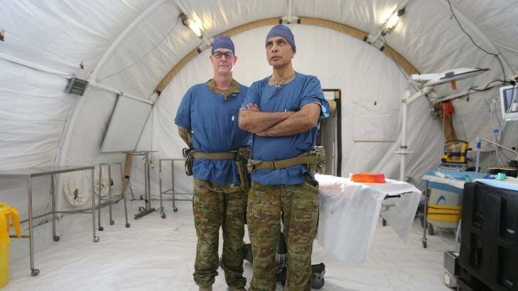 Dr Rudd and Dr Dave are specialist reservists. Photo: Gary Ramage