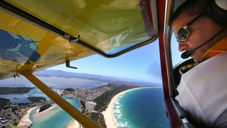 Aerial patrols will be on the lookout for sharks this summer.  Photo: Adam McLean AMZ