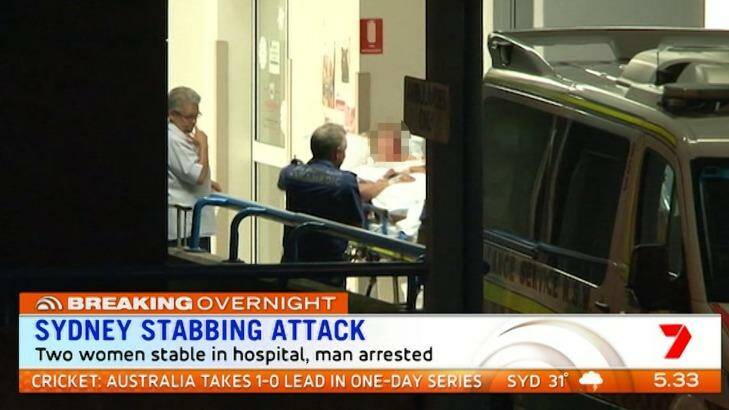 Two women were stabbed by a man in Emu Plains. Photo: Channel Seven