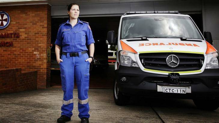 Horrifying statistics: Paramedic Janine Kiely is one of hundreds of paramedics assaulted across Sydney in the past twelve months. Photo: Jessica Hromas