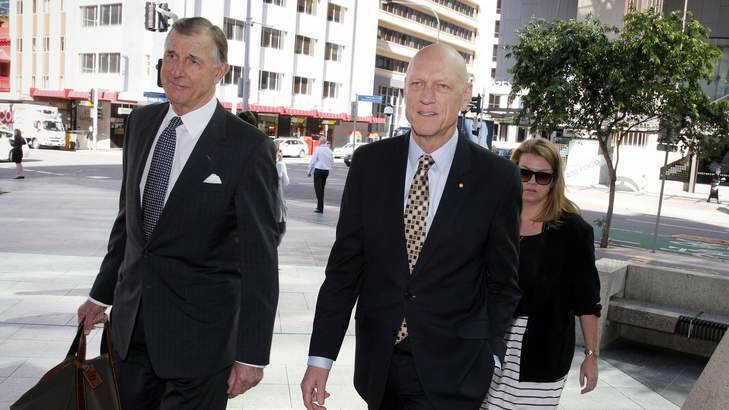 Peter Garrett arrives for his grilling in Brisbane at the royal commission into deaths from the home insulation program. Photo: Glenn Hunt