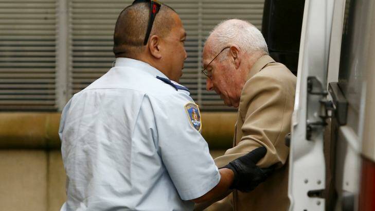 Roger Rogerson at King St Court for his murder trial. Photo: Daniel Munoz