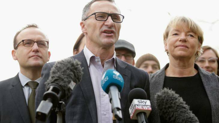 Federal Greens leader Richard Di Natale has suggested members of the Left Renewal faction consider joining another party. Photo: Darrian Traynor