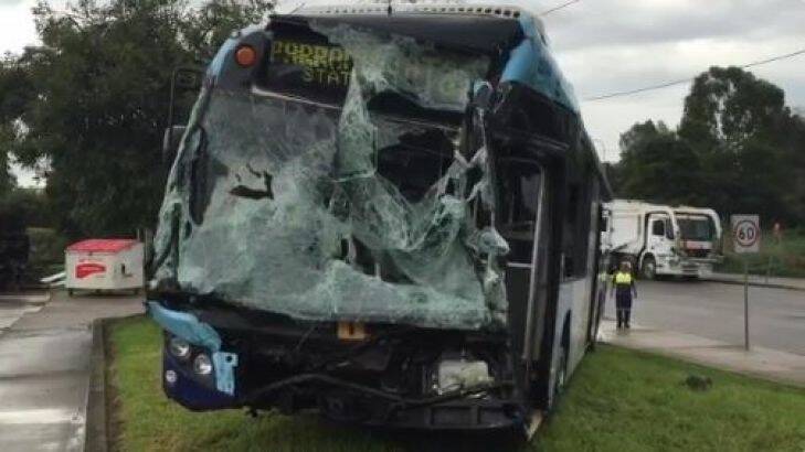 Multiple people injured in Wetherill Park bus and truck crash