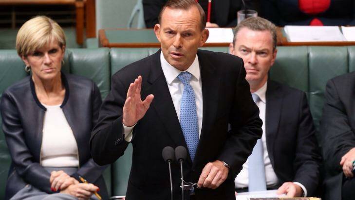 Prime Minister Tony Abbott used Question Time on Thursday to continued his sustained attack on the Commission.  Photo: Andrew Meares