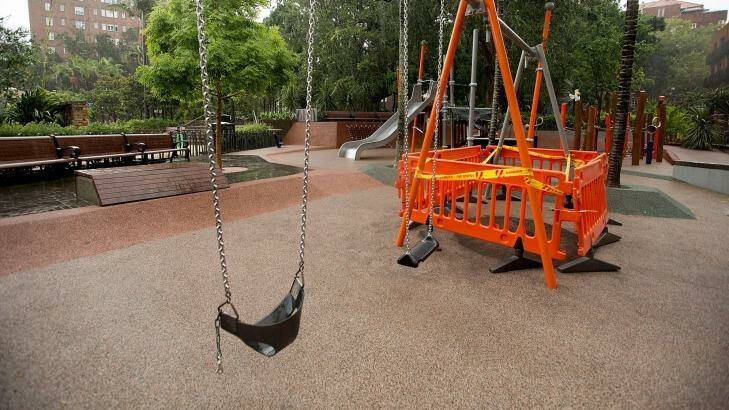 Police believe the playground fire was deliberately lit. Photo: Michele Mossop