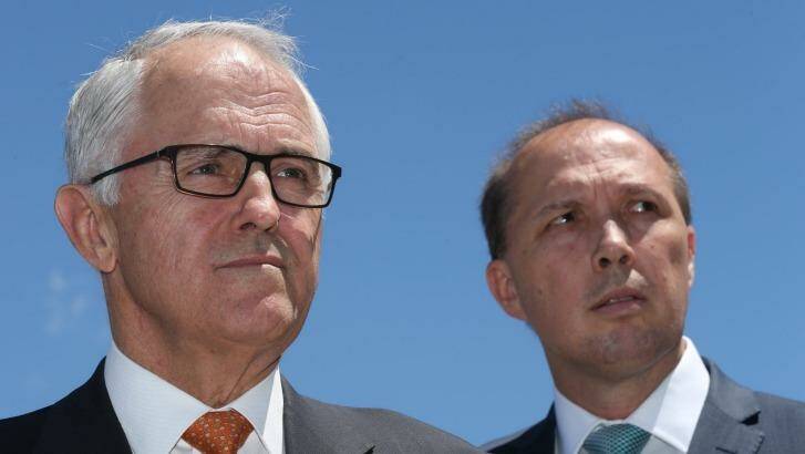 Malcolm Turnbull and his Immigration Minister Peter Dutton announced a special one-off resettlement deal with the US in mid-November last year. Photo: Andrew Meares