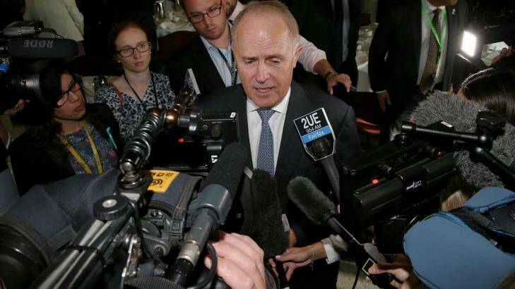 Communications Minister Malcolm Turnbull Photo: Alex Ellinghausen