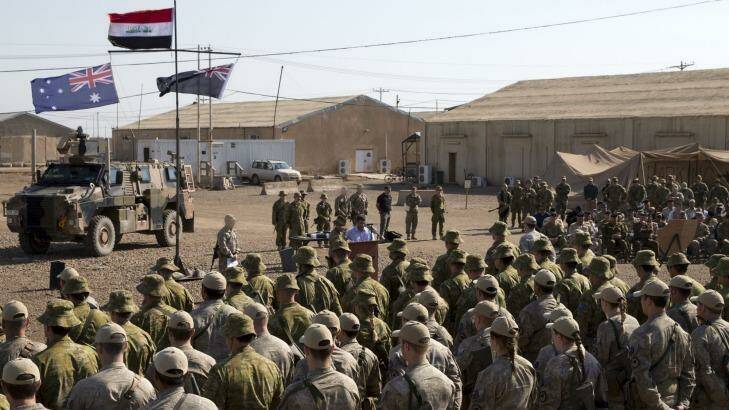 Australian and New Zealand personnel at the Taji Military Complex, Iraq.   Photo: CAPT Adrian Miller