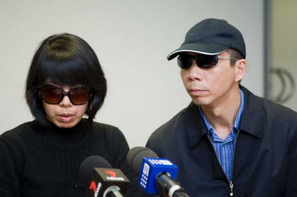 Lian Bin "Robert" Xie and his wife, Kathy Lin, in a file picture. Photo: Danielle Smith