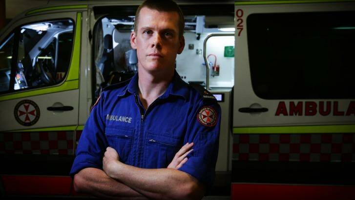 Paramedic Mick O'Connor says each job is journey into the unknown. Photo: Peter Stoop 