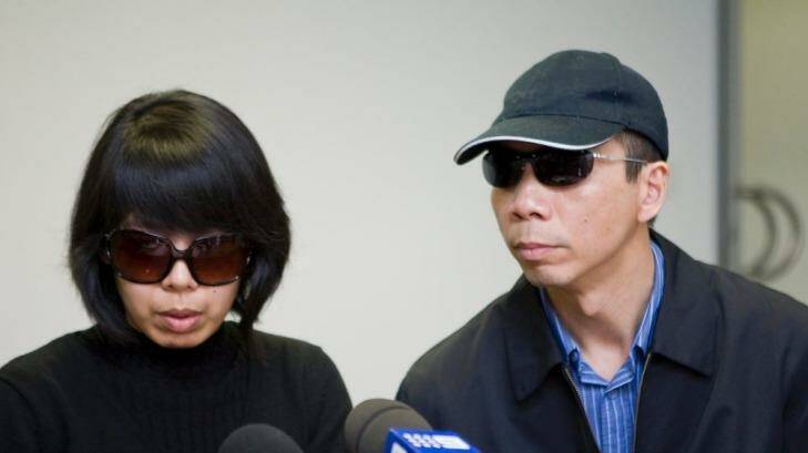 Lian Bin "Robert" Xie and his wife, Kathy Lin, in a file picture. Photo: Danielle Smith