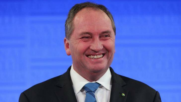 Barnaby Joyce is set to become Australia's deputy prime minister. Photo: Andrew Meares