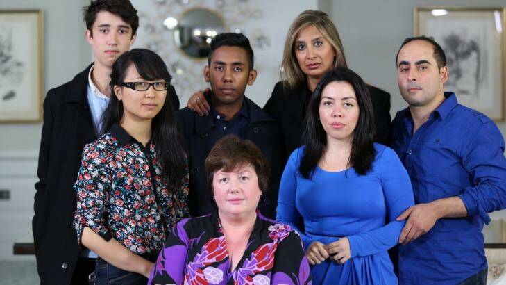 The Lindt cafe workers who survived the siege. Photo: 60 Minutes, Nine Network