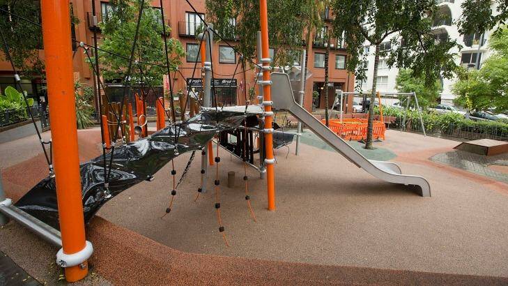 The playground at the centre of the neighbourhood dispute in Kings Cross. Photo: Michele Mossop