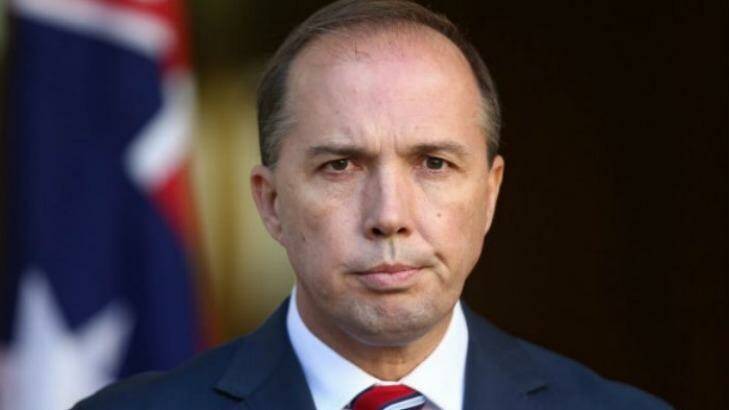 Immigration Minister Peter Dutton met with PNG's Prime Minister on Wednesday. Photo: Andrew Meares