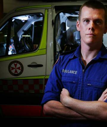 Paramedic Mick O'Connor says each job is journey into the unknown. Photo: Peter Stoop 