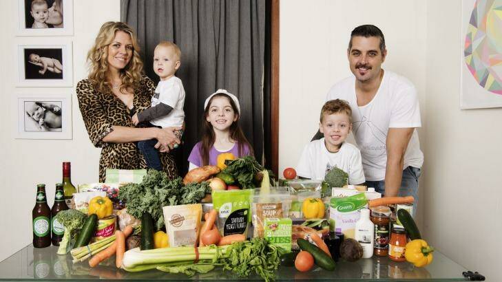 Going green: Amanda Brewer gave her kitchen a shake-up last year when she introduced her family to a 100 per cent vegan diet. Photo: James Brickwood