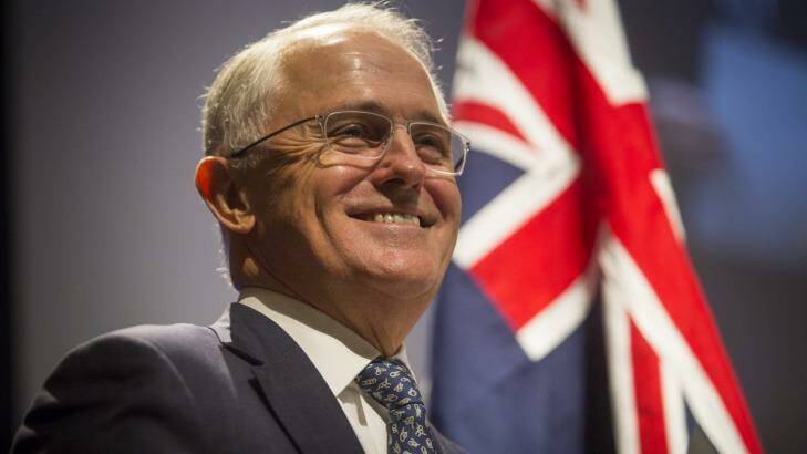 Prime Minister Malcolm Turnbull has used a speech at the Liberal Party's Victorian state conference to criticise building unions. Photo: Craig Sillitoe