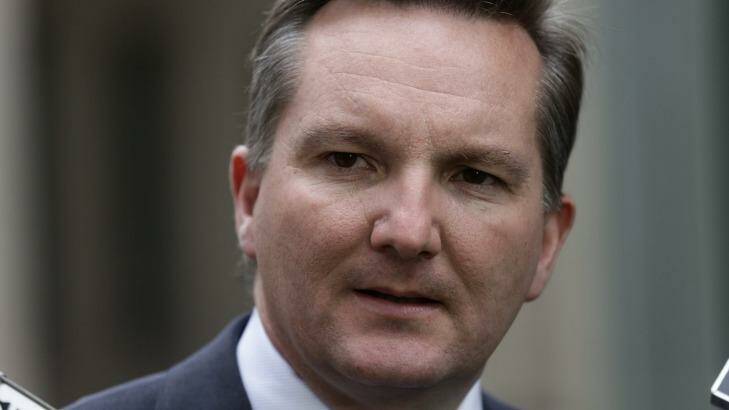 Former Labor immigration minister Chris Bowen has given evidence at the Human Rights Commission inquiry into children in detention. Photo: Alex Ellinghausen