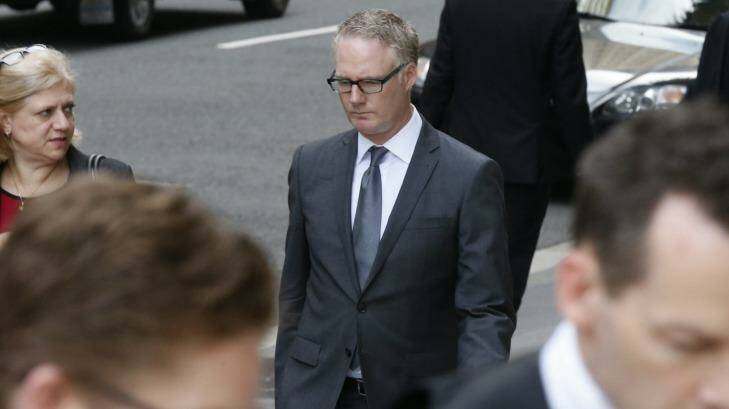 Sean Nicholls arrives at the federal court for a defamation trial brought by Joe Hockey. Photo: Peter Rae