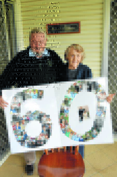  Eric and Colleen pictured this week with a special photo tribute to their happy 60 years together.