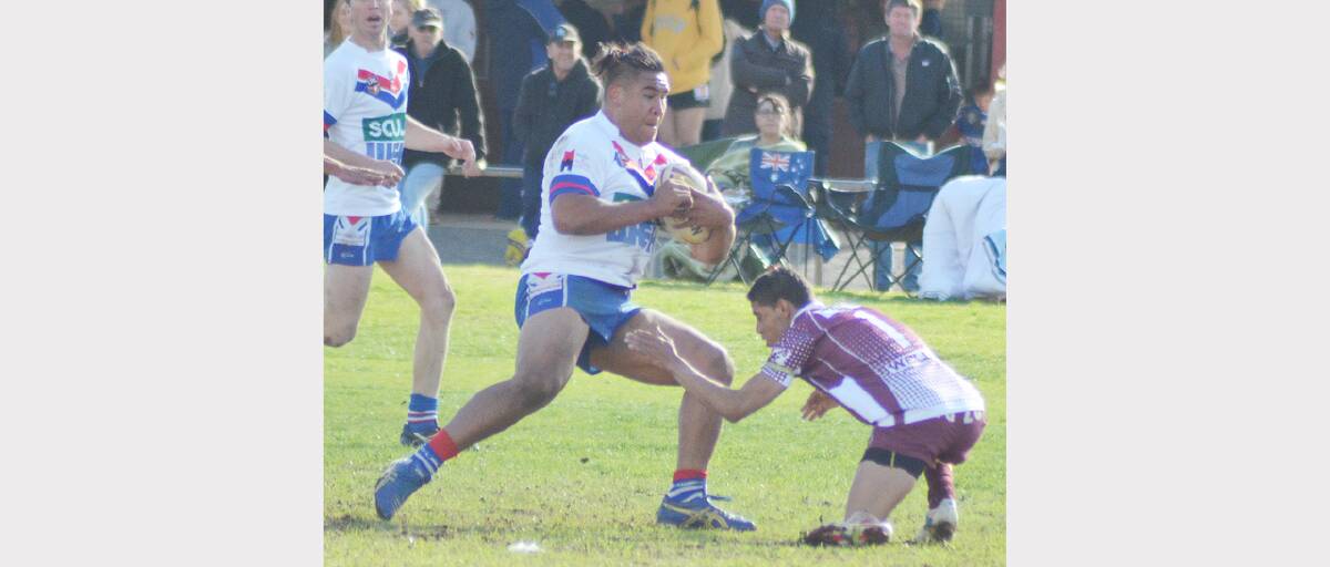 Brandon Tago has been oustanding for the Parkes Spacemen this season. sub  