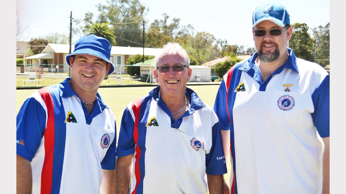 At the recent AGM, the Railway Bowling Club formed a new committee. Pictured are Matt Weekes (Treasurer), Graham Thomson (Secretary), Ben McNaughton (President). sub 