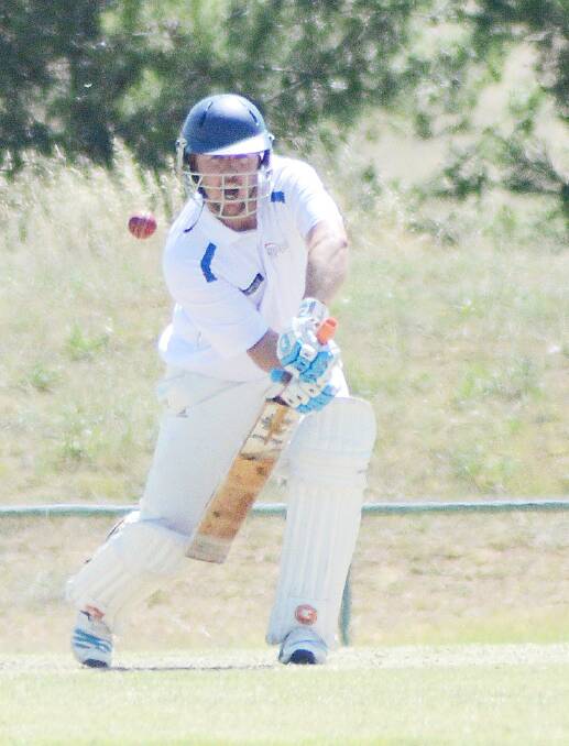 Parkes First XI captain Anthony Heraghty led his side well with 81 runs and two wickets.
Photo: Renee Powell 1115Pkscricket1