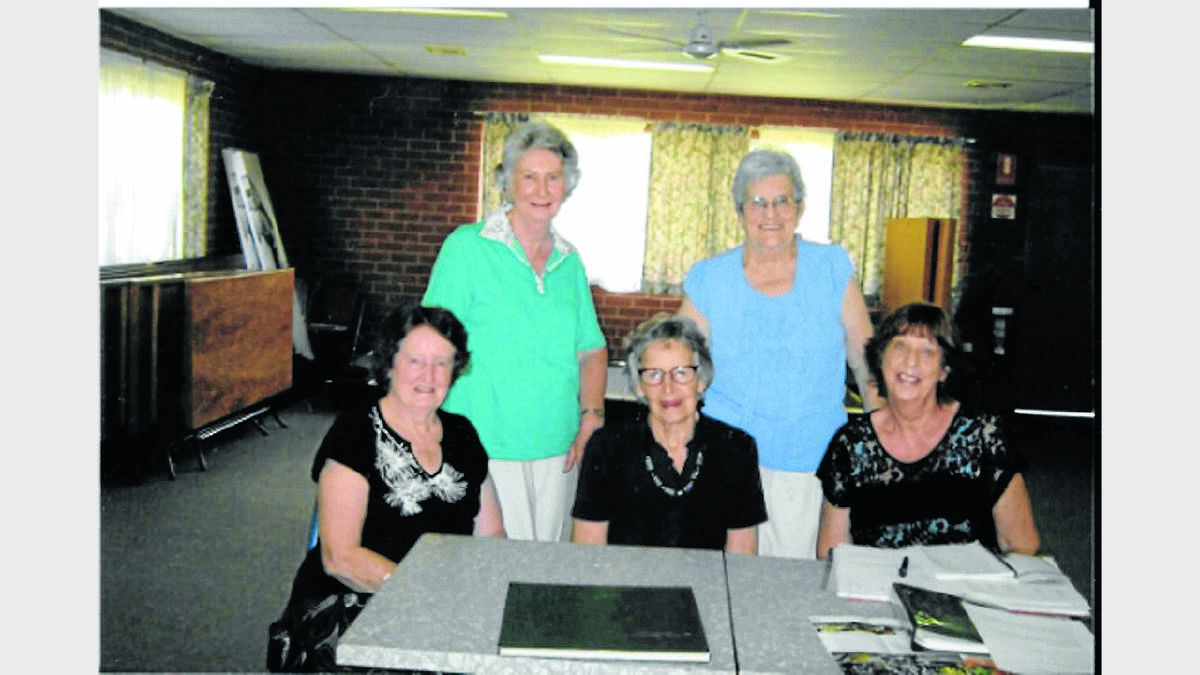 PICTURED: Members of the new committee include, back from left - Barbara Magill (vice-president), Colleen Cusack (publicity officer); seated - Jan Ranger (treasurer), Shirley Hunter (president), and Ann Crasti (secretary). 