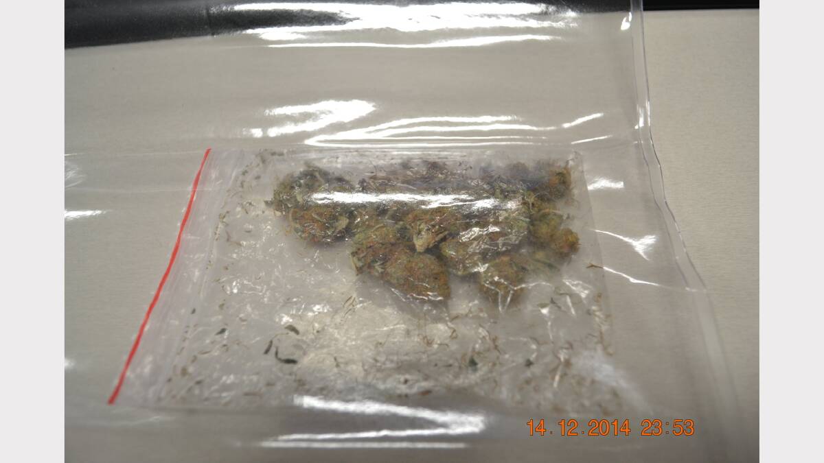 The cannabis seized on Sunday night. Photo: Parkes Police