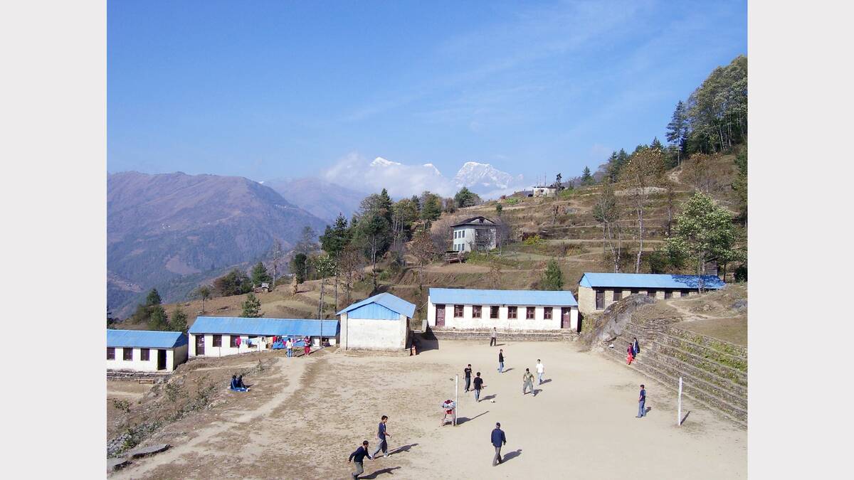 The local school in Salleri, Nepal which Eugowra schoolteacher, Jeanine Gibby visited in 2011.