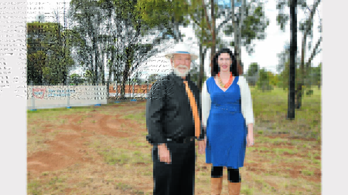 Parkes Mayor Ken Keith OAM and Anna Wyllie (Economic and Business Development Manager) inspected the area of crown land adjacent the new hospital site that Parkes Shire Council is keen to own for future development of the area as a Health Precinct.
