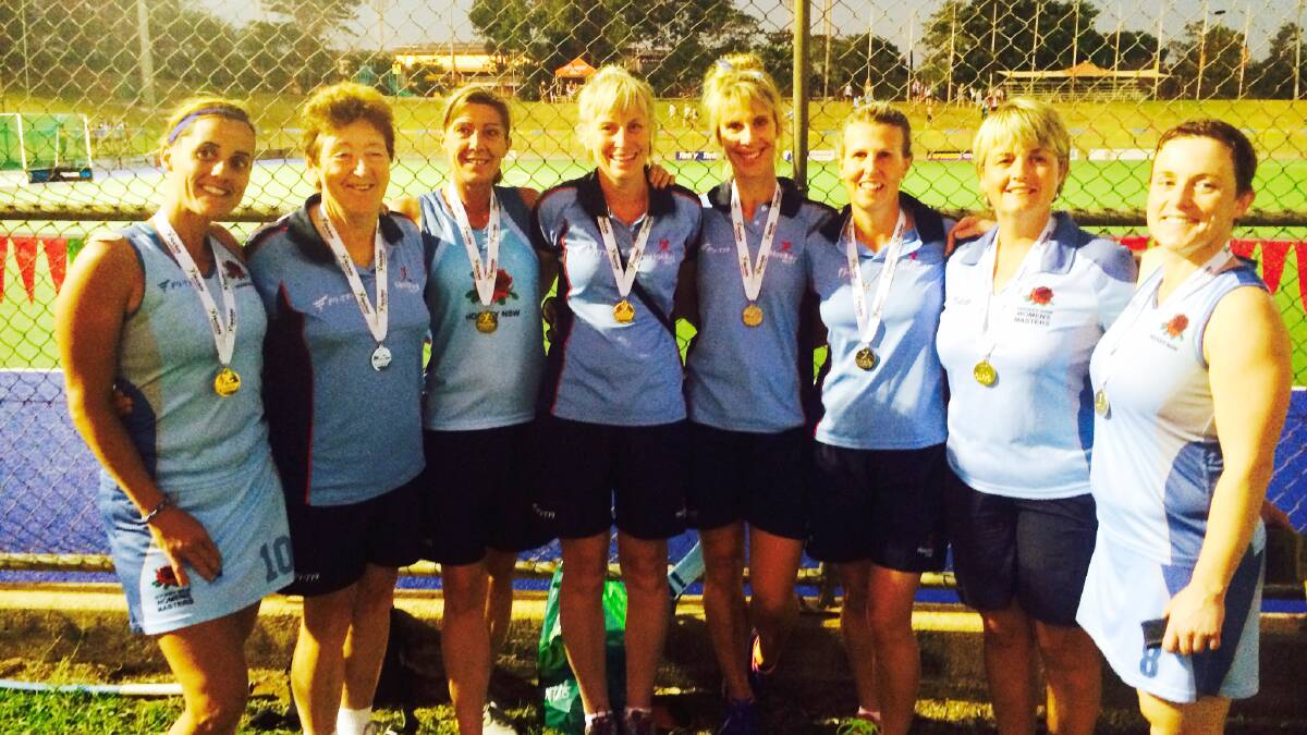 The hugely successful Parkes contingent representing NSW in Darwin were, from left - Marcia Scally, Maureen Massey, Cheryl Wakefield, Mandy Westcott, Jane Grosvenor, Denise Gersbach, Donna Payne and Lee Hodge. sub